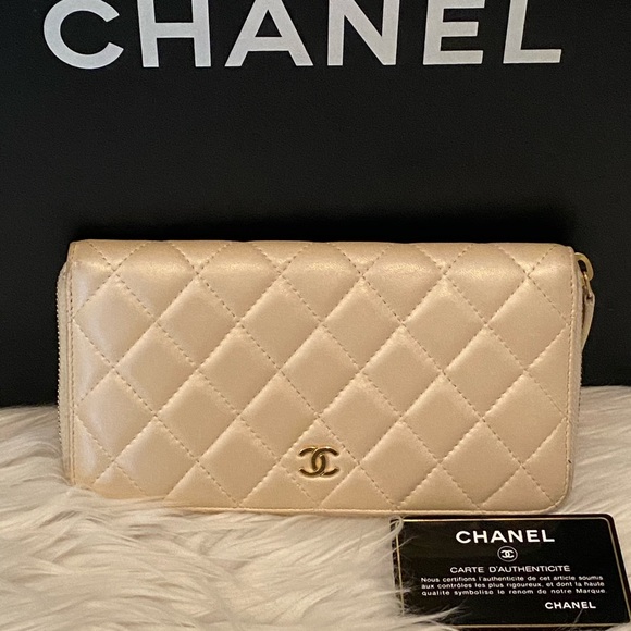 CHANEL Handbags - CHANEL Zip Around Iridescent Wallet